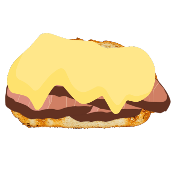 Pata y queso blanco ahumado.